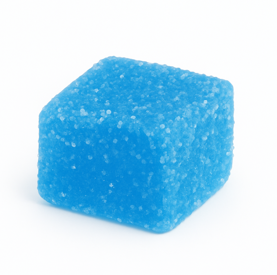 Bonbons gélifiés infusés au THC, colorés et dosés pour une consommation ludique et contrôlée